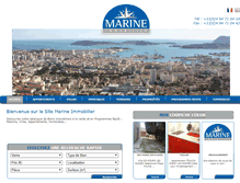 Tablet Screenshot of marine-immo.fr